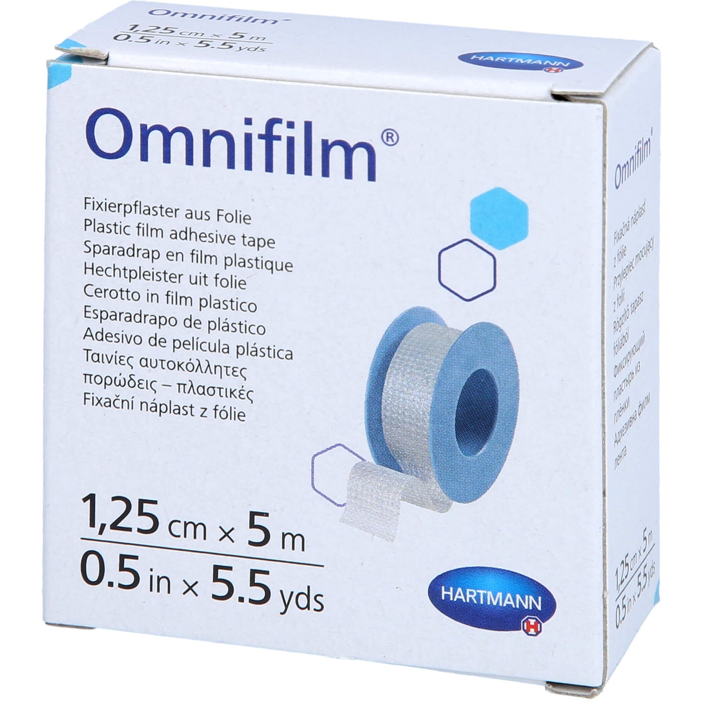 OMNIFILM Fixierpflaster Folie 1,25 cmx5 m 1 St
