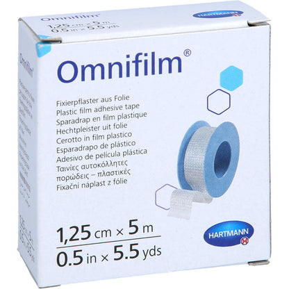 OMNIFILM Fixierpflaster Folie 1,25 cmx5 m 1 St