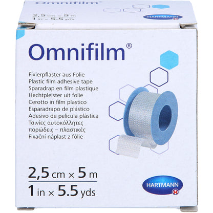 OMNIFILM Fixierpflaster Folie 2,5 cmx5 m 1 St
