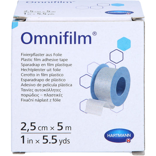 OMNIFILM Fixierpflaster Folie 2,5 cmx5 m 1 St