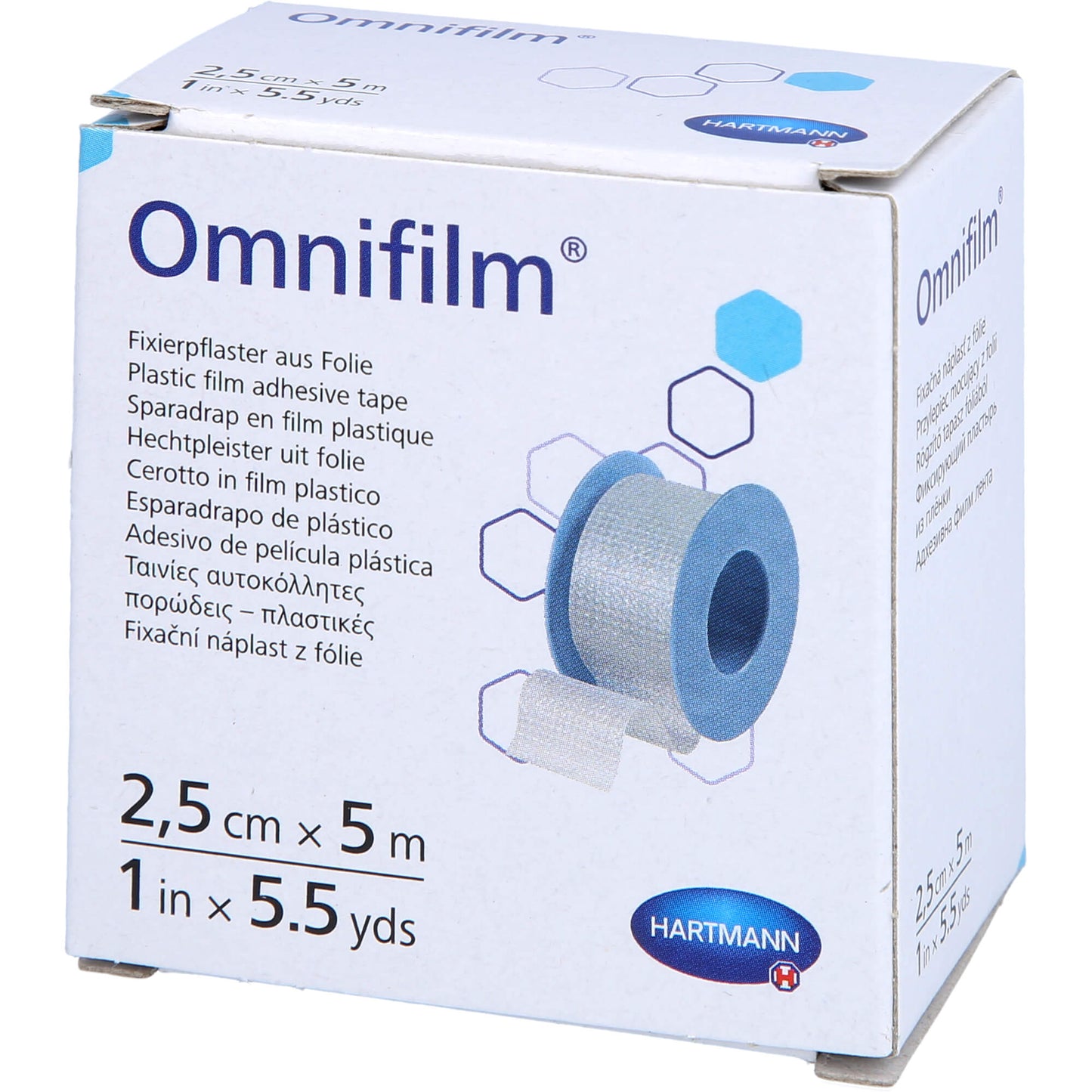 OMNIFILM Fixierpflaster Folie 2,5 cmx5 m 1 St