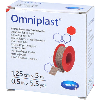 OMNIPLAST Fixierpflaster Textilgew.1,25 cmx5 m 1 St
