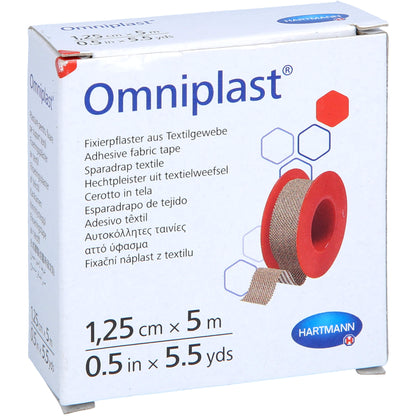 OMNIPLAST Fixierpflaster Textilgew.1,25 cmx5 m 1 St