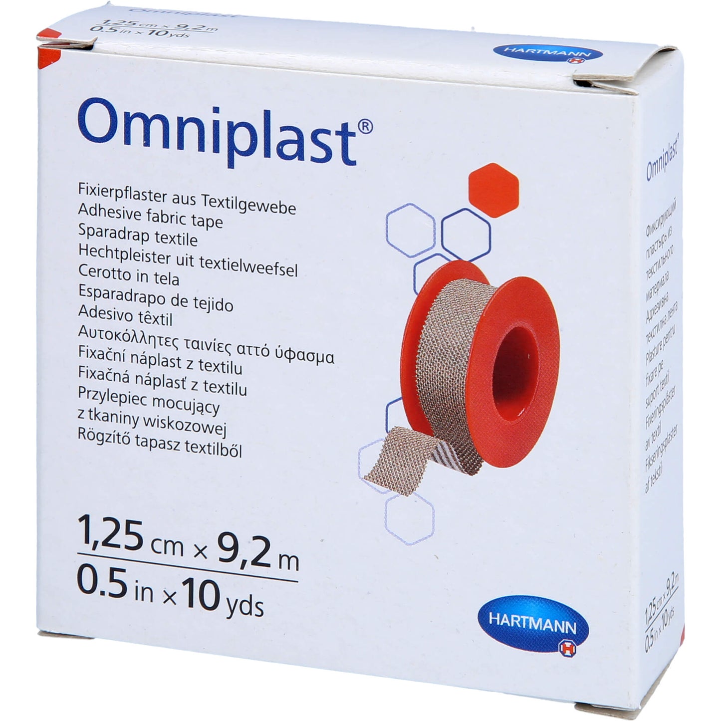 OMNIPLAST Fixierpflaster Textilgew.1,25 cmx9,2 m 1 St