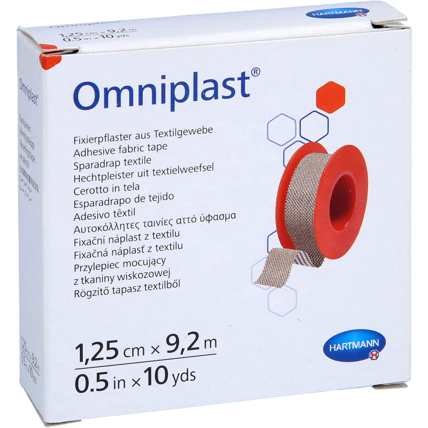 OMNIPLAST Fixierpflaster Textilgew.1,25 cmx9,2 m 1 St