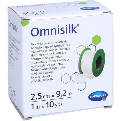 OMNISILK Fixierpflaster Kunstseide 2,5 cmx9,2 m 1 St