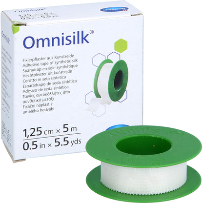 OMNISILK Fixierpflaster Kunstseide 1,25 cmx5 m 1 St
