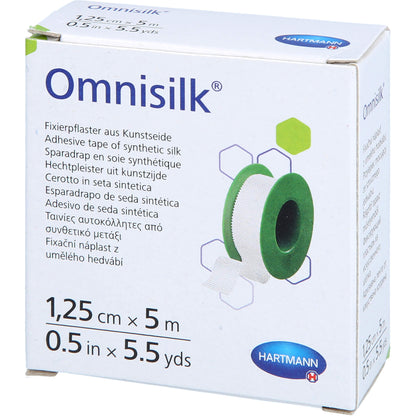 OMNISILK Fixierpflaster Kunstseide 1,25 cmx5 m 1 St