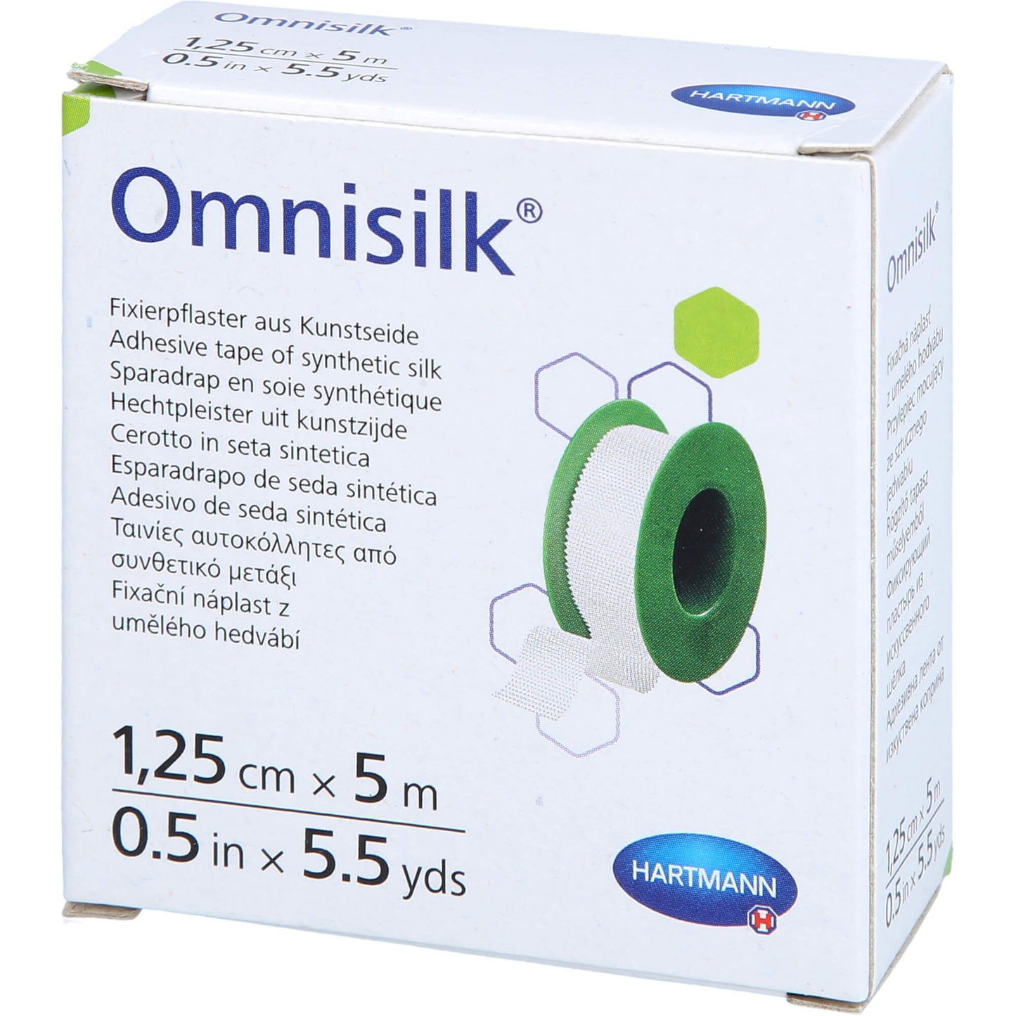 OMNISILK Fixierpflaster Kunstseide 1,25 cmx5 m 1 St