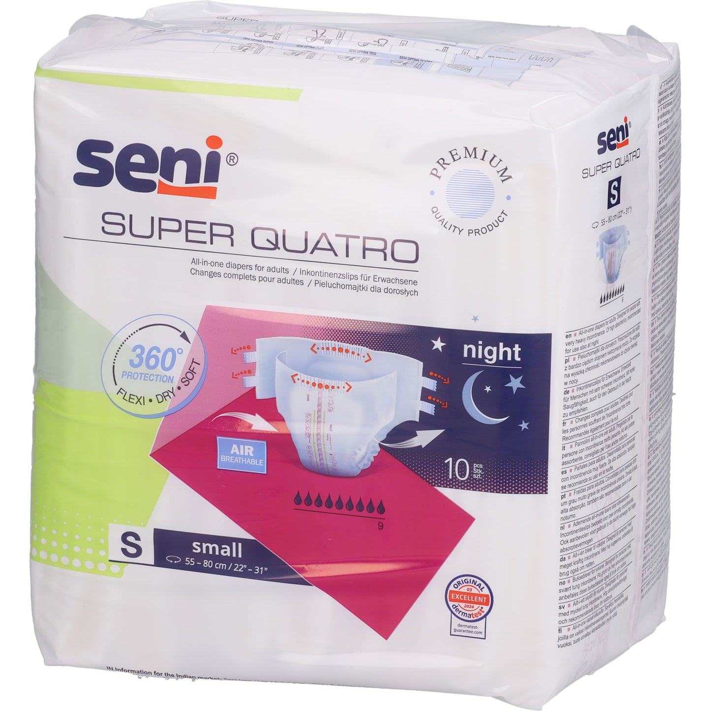 SENI Super Quatro Inkontinenzslip S 10 St