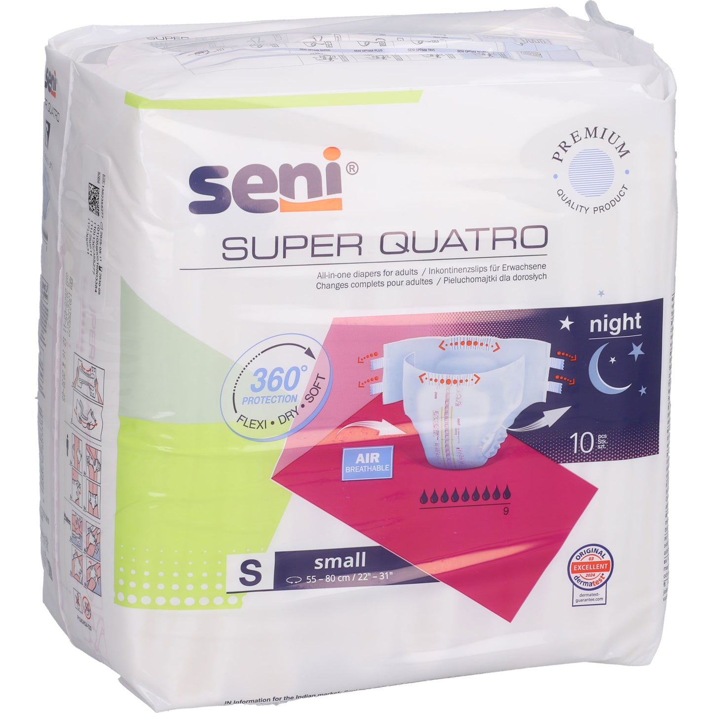 SENI Super Quatro Inkontinenzslip S 10 St