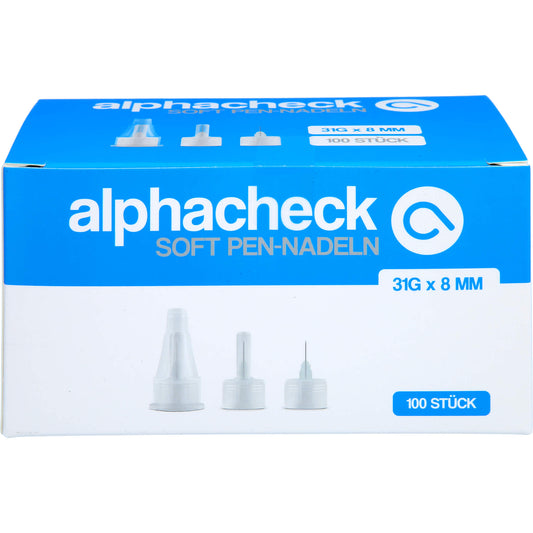 ALPHACHECK soft Pen-Nadeln 31 Gx8 mm 100 St