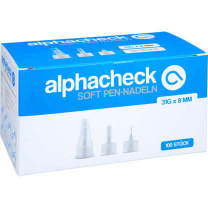 ALPHACHECK soft Pen-Nadeln 31 Gx8 mm 100 St