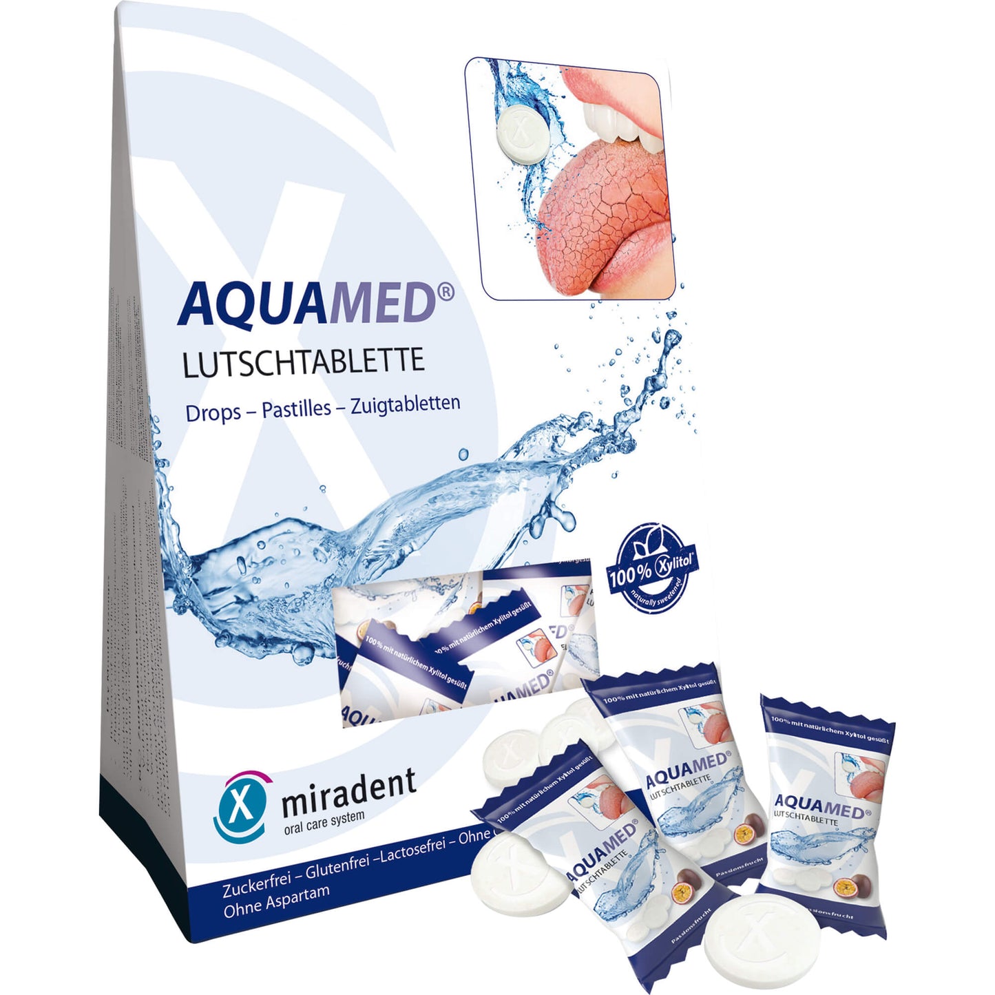 MIRADENT Aquamed Mundtrockenheit Lutschtabletten 60 g