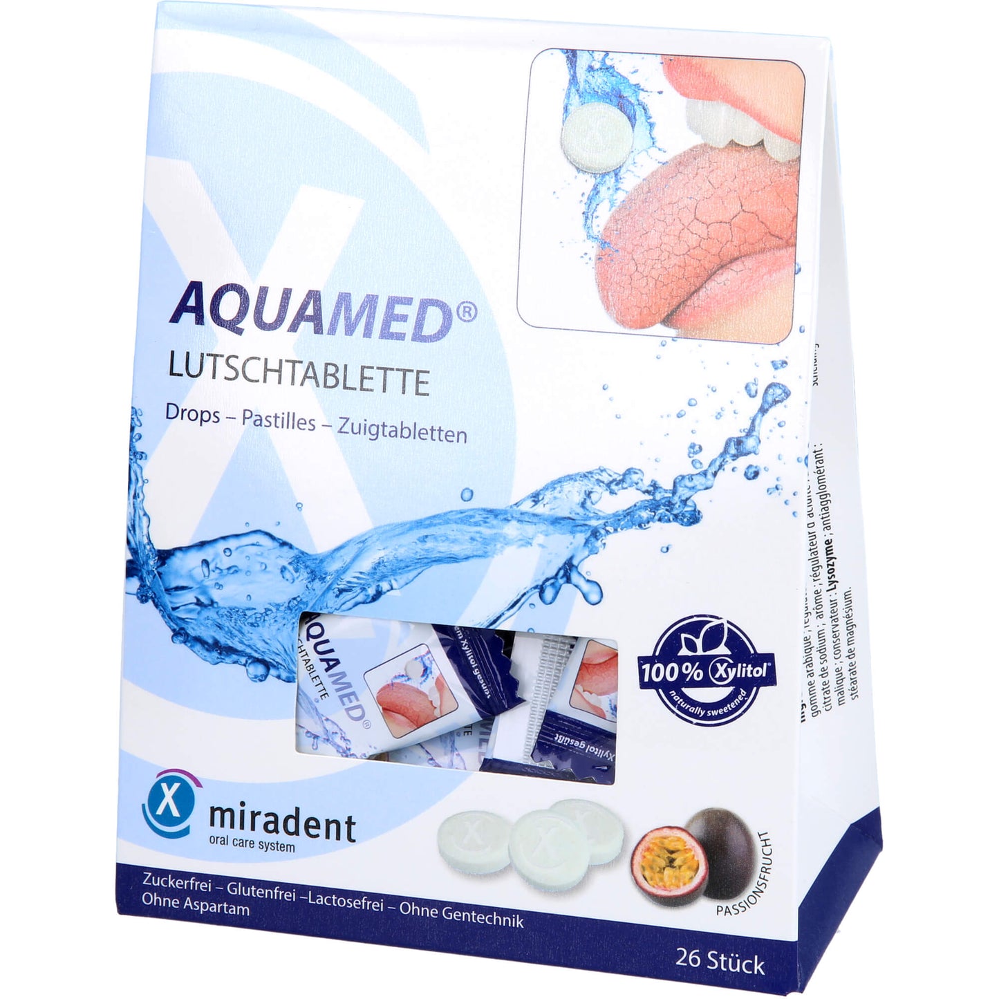 MIRADENT Aquamed Mundtrockenheit Lutschtabletten 60 g