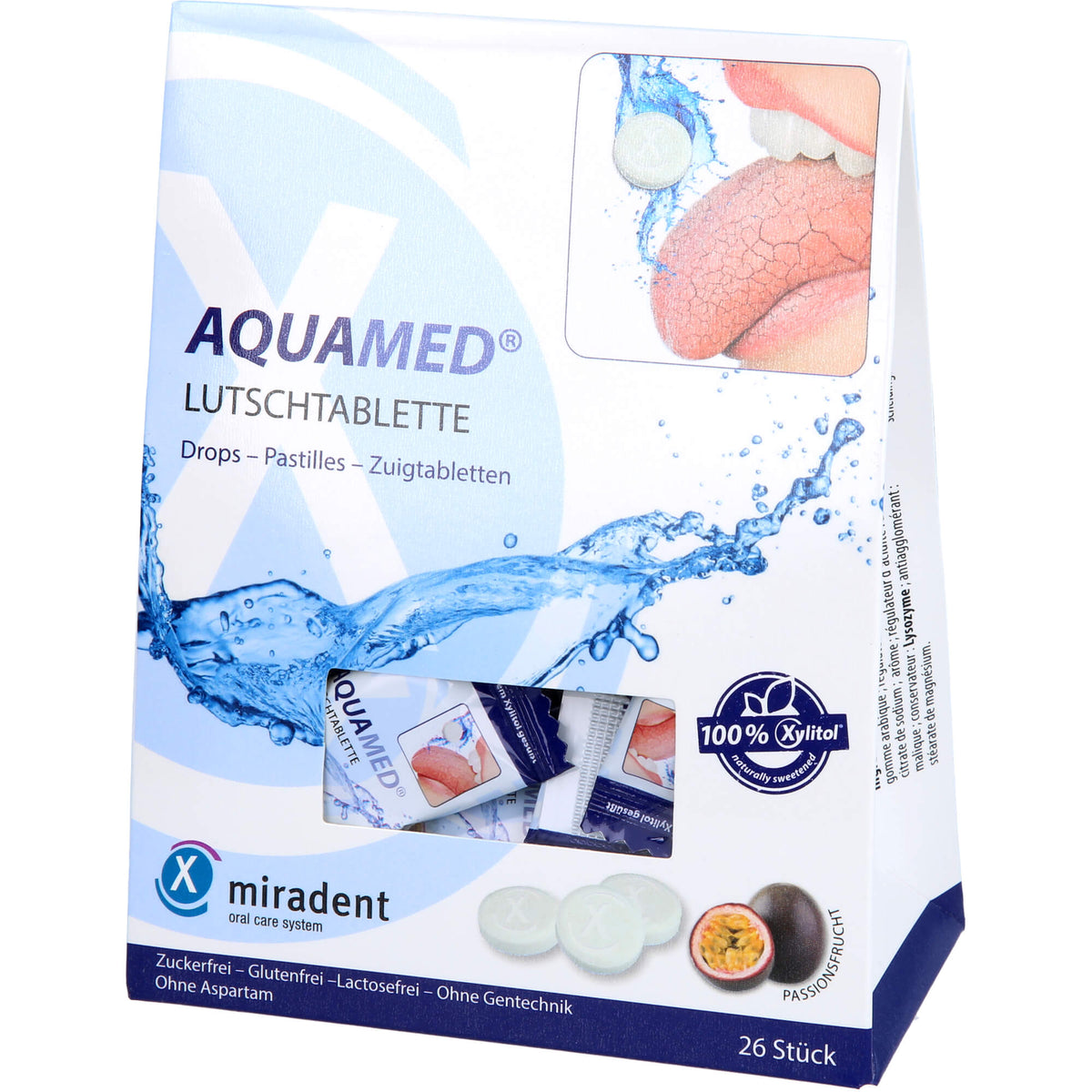 MIRADENT Aquamed Mundtrockenheit Lutschtabletten 60 g
