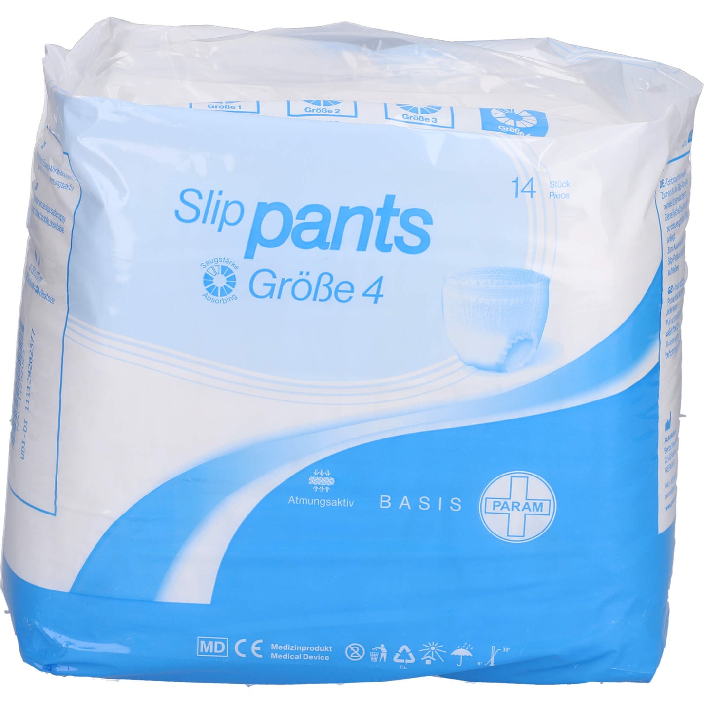 PARAM Slip Pants Basis Gr.4 14 St