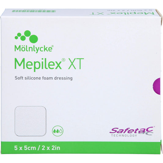 MEPILEX XT 5x5 cm Schaumverband 5 St