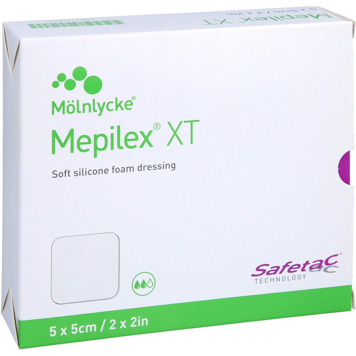MEPILEX XT 5x5 cm Schaumverband 5 St