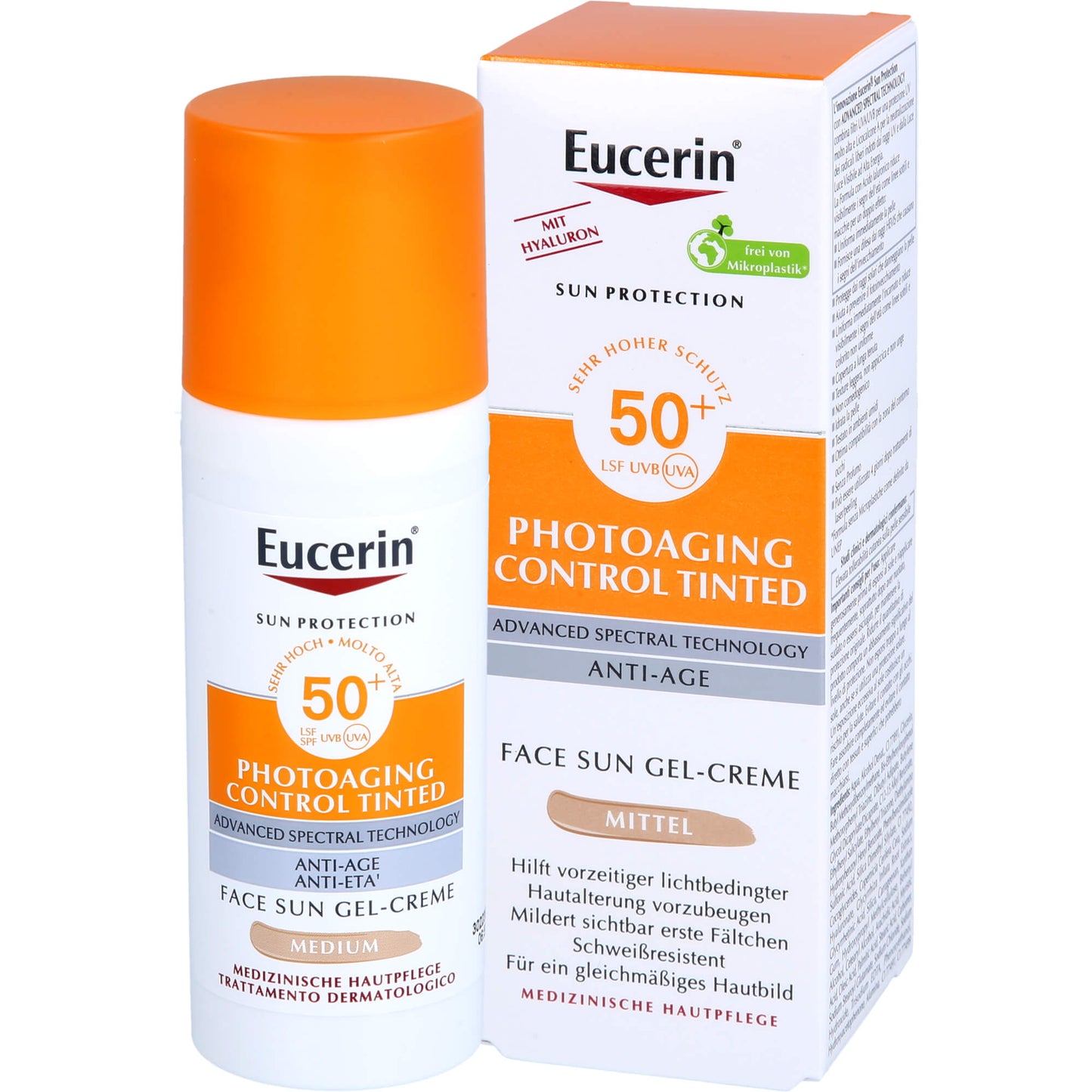 EUCERIN Sun CC Creme getönt mittel LSF 50+ 50 ml