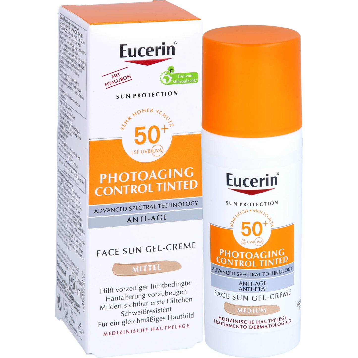 EUCERIN Sun CC Creme getönt mittel LSF 50+ 50 ml