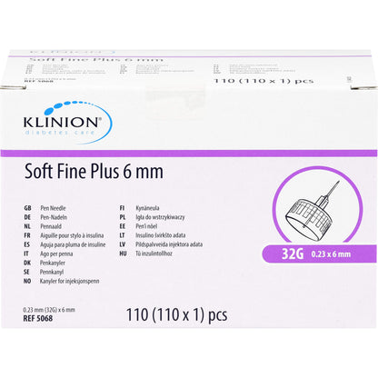 KLINION Soft fine plus Pen-Nadeln 32 G 0,23x6 mm 110 St