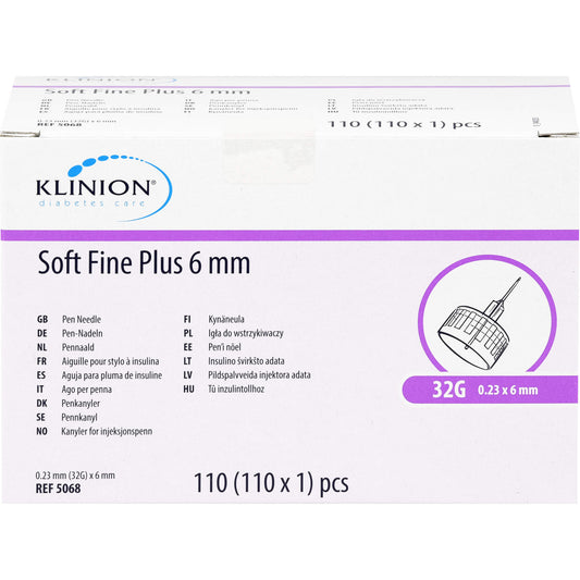 KLINION Soft fine plus Pen-Nadeln 0,23x6 mm 32 G 110 St