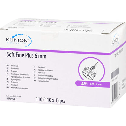 KLINION Soft fine plus Pen-Nadeln 32 G 0,23x6 mm 110 St