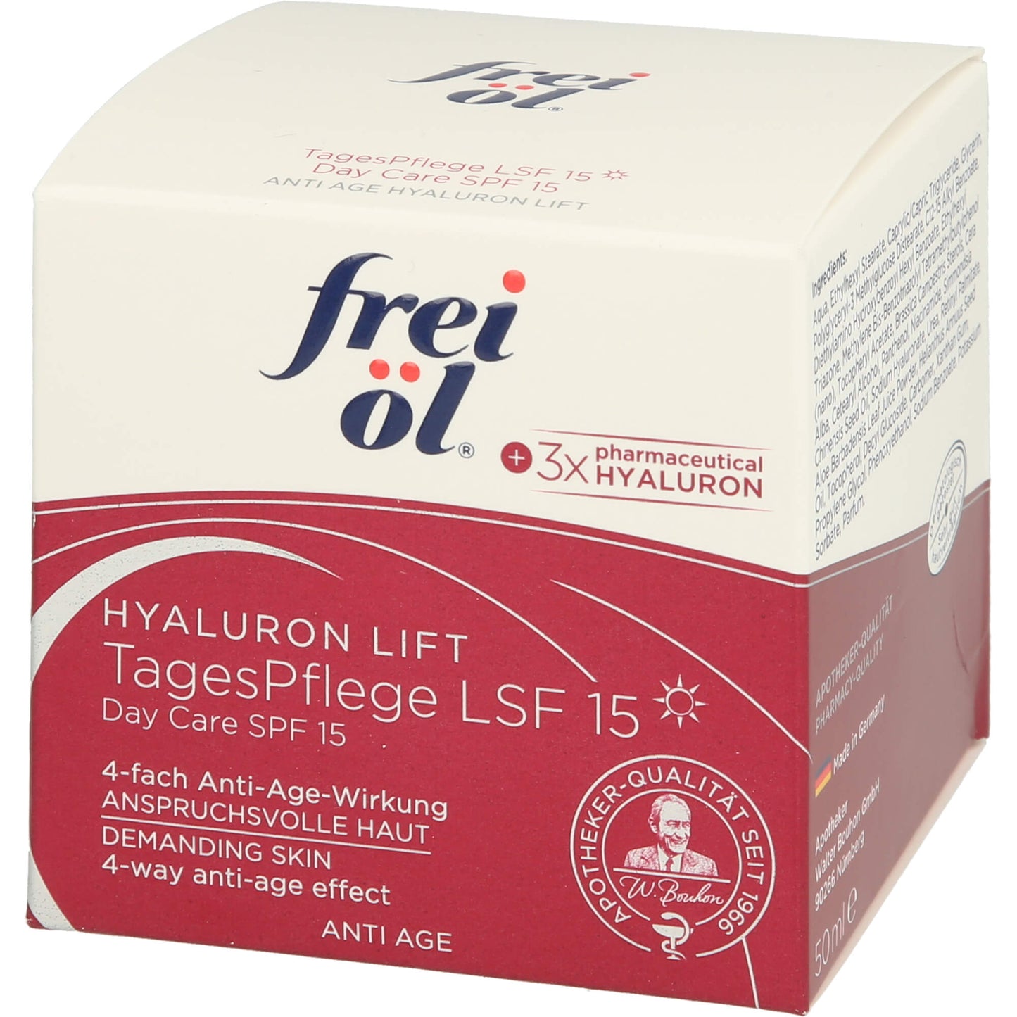 FREI ÖL Anti-Age Hyaluron Lift TagesPflege LSF 15 50 ml