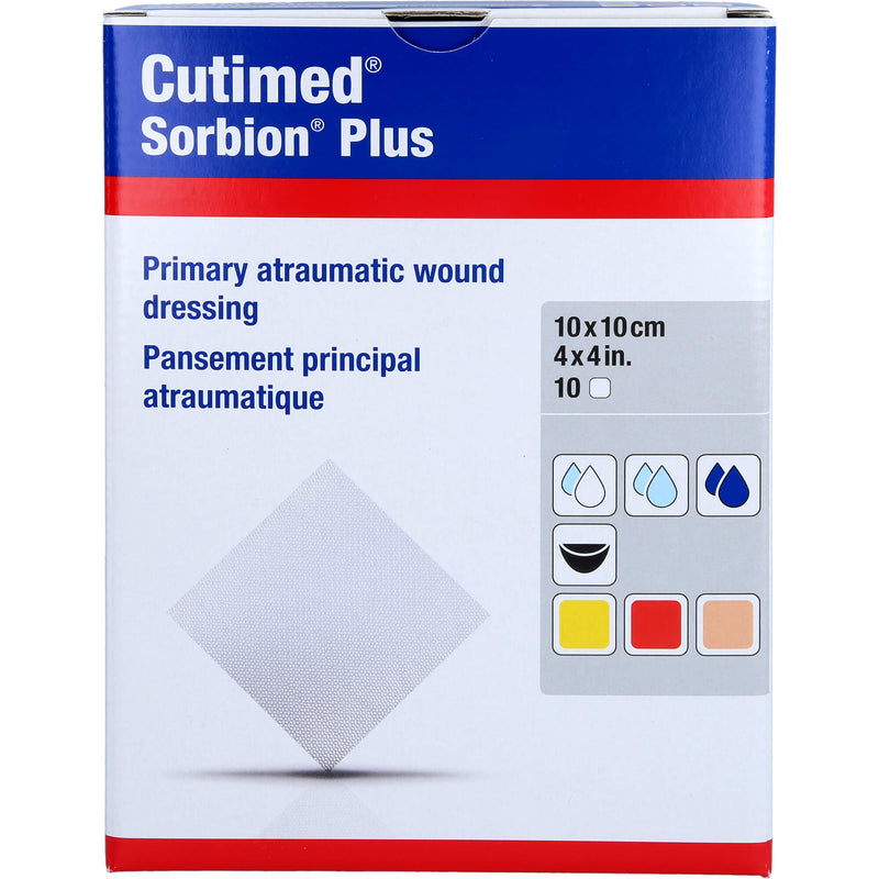 CUTIMED SORB PLUS 10X10CM 10 St