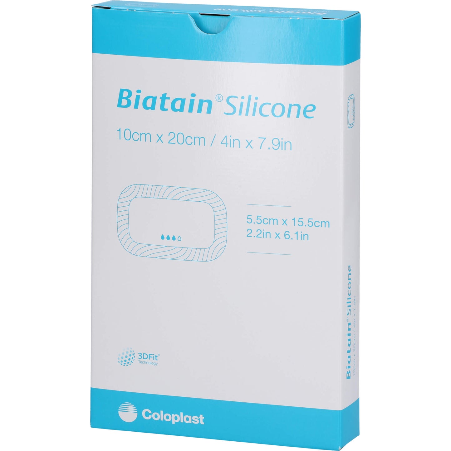 BIATAIN Silicone Schaumverband 10x20 cm 5 St