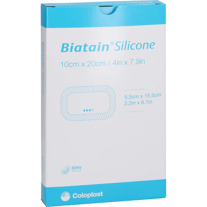 BIATAIN Silicone Schaumverband 10x20 cm 5 St