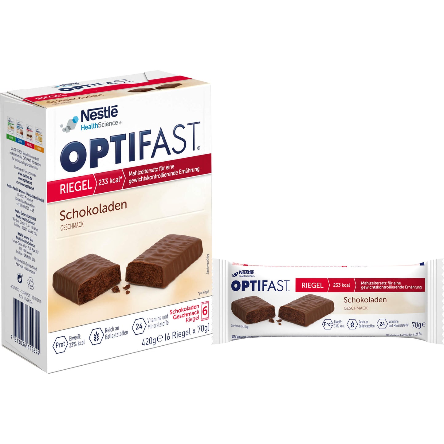 OPTIFAST Riegel Schokolade 6X70 g