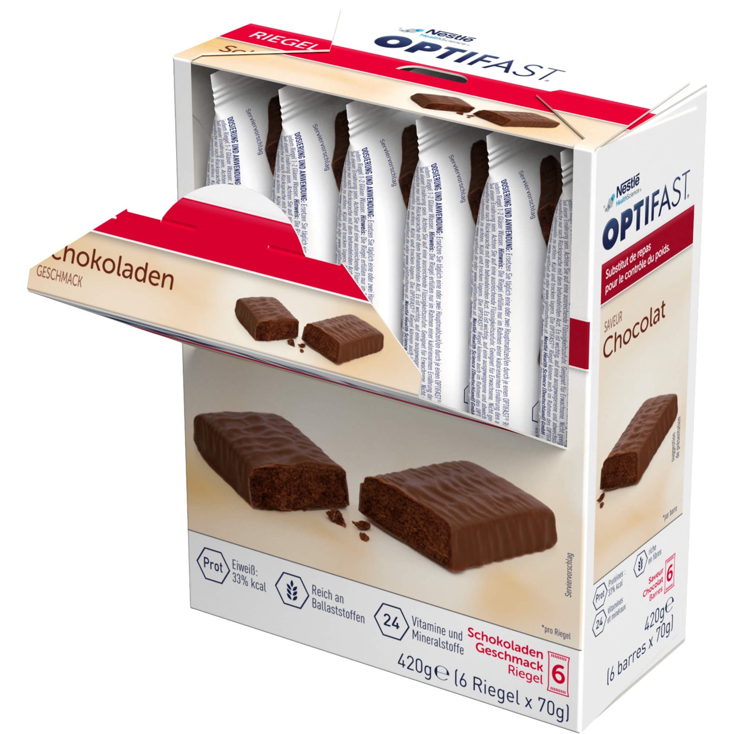 OPTIFAST Riegel Schokolade 6X70 g