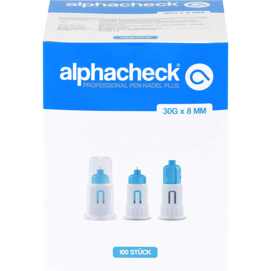 ALPHACHECK professional Pen-Nadeln Plus 30 Gx8 mm 100 St