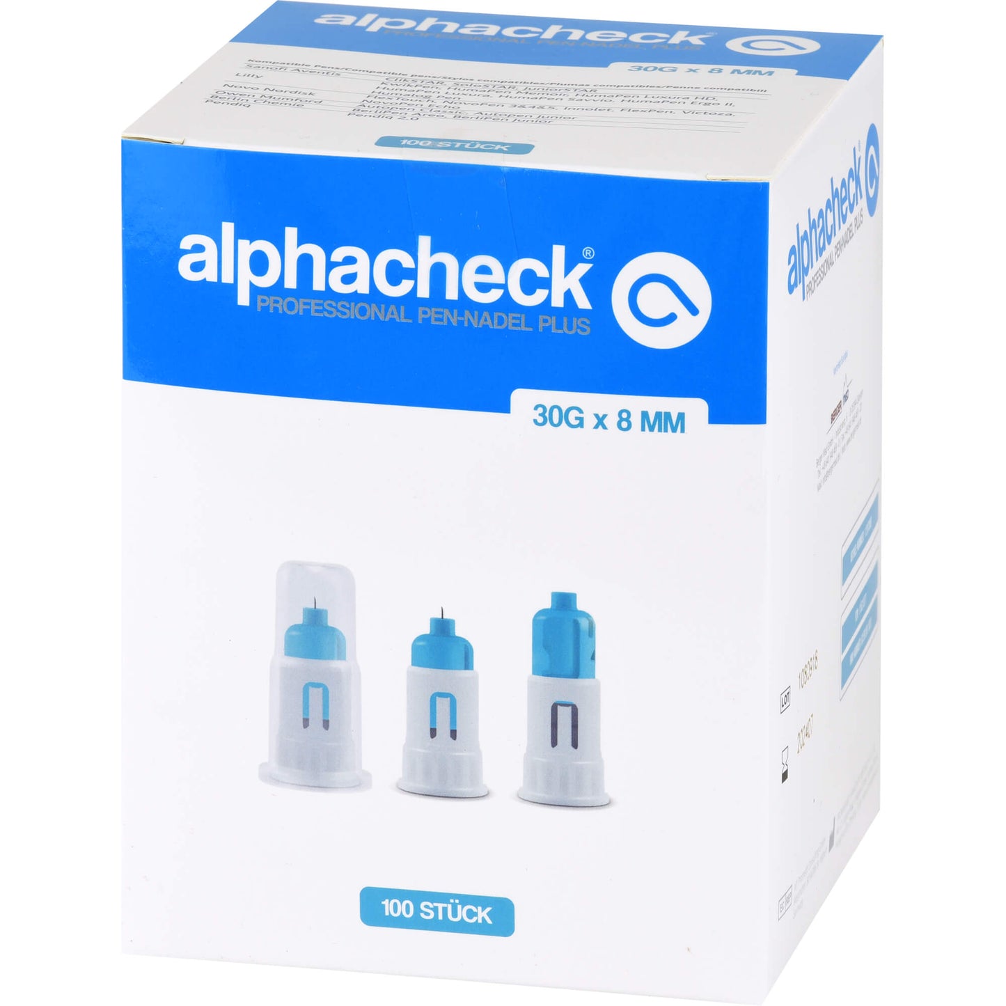 ALPHACHECK professional Pen-Nadeln Plus 30 Gx8 mm 100 St