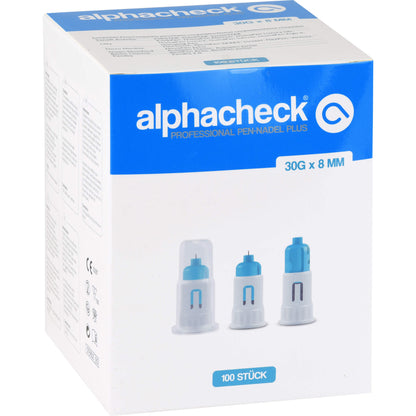 ALPHACHECK professional Pen-Nadeln Plus 30 Gx8 mm 100 St