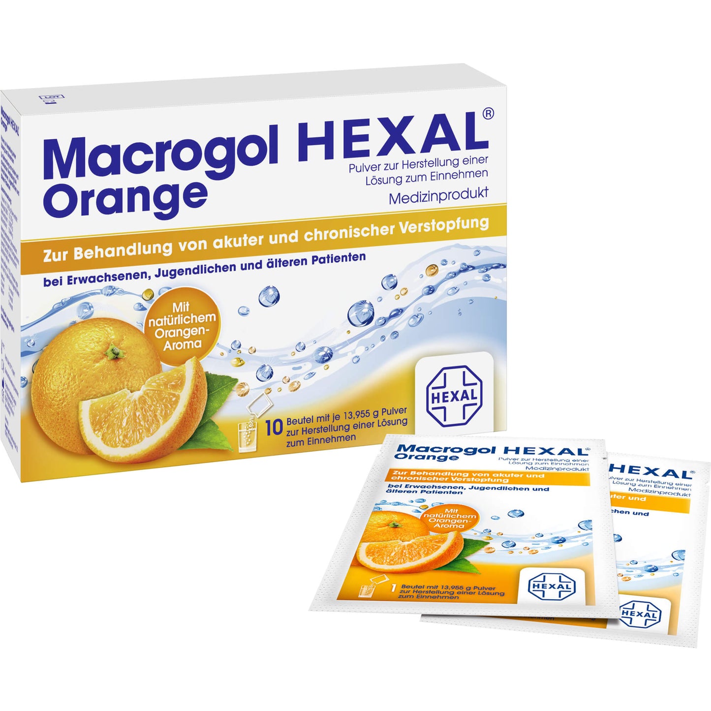 MACROGOL HEXAL Orange Plv.z.Her.e.Lsg.z.Einn.Btl. 10 St