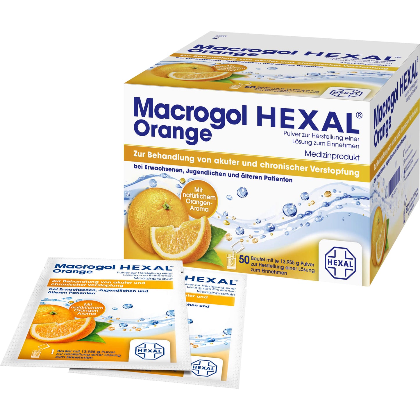 MACROGOL HEXAL Orange Plv.z.Her.e.Lsg.z.Einn.Btl. 50 St
