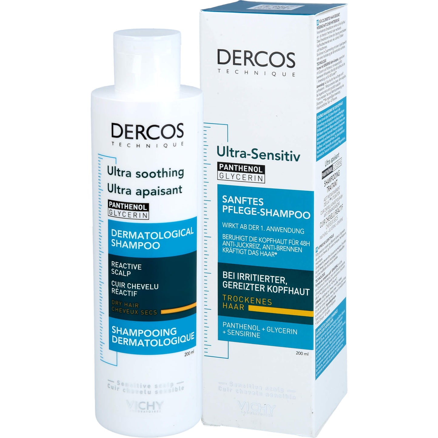 VICHY DERCOS ultra-sensitiv Shampoo trock.Kopfhaut 200 ml