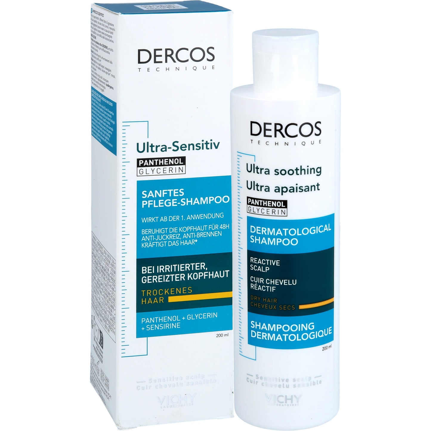 VICHY DERCOS ultra-sensitiv Shampoo trock.Kopfhaut 200 ml