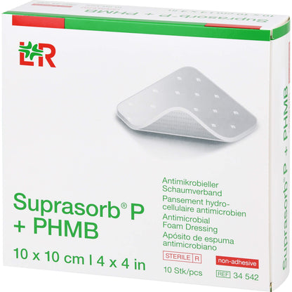 SUPRASORB P+PHMB Schaumverband 10x10 cm
