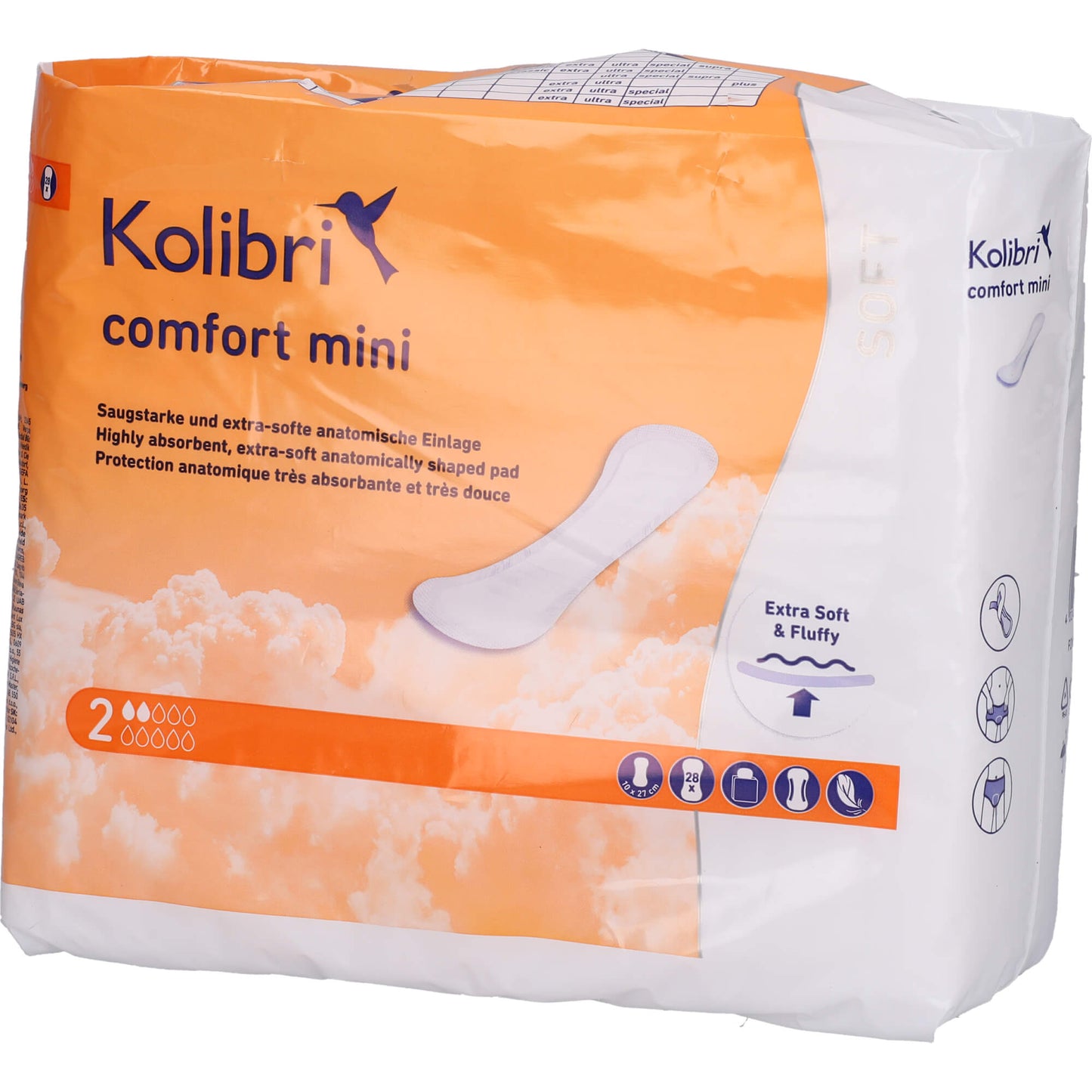 KOLIBRI comfort Einlagen anatomisch mini 28 St