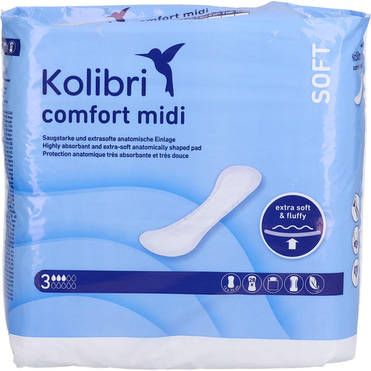 KOLIBRI comfort Einlagen anatomisch midi 28 St