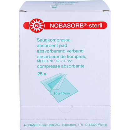NOBASORB-steril Saugkompressen 10x10 cm 25 St
