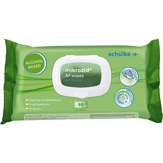 MIKROZID AF wipes premium Softpack Flächendesinf. 50 St