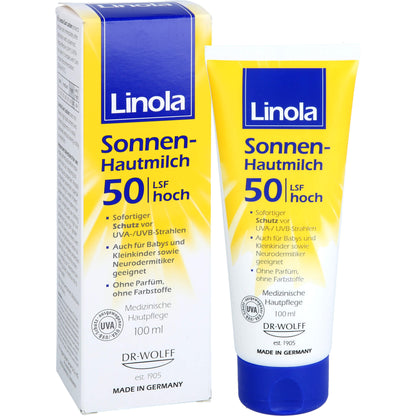 LINOLA Sonnen-Hautmilch LSF 50 100 ml