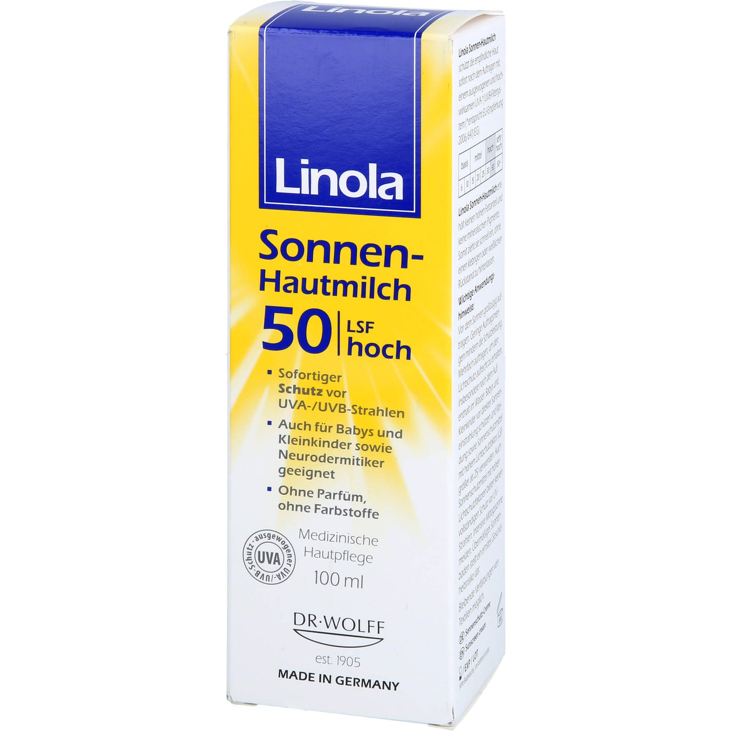 LINOLA Sonnen-Hautmilch LSF 50 100 ml