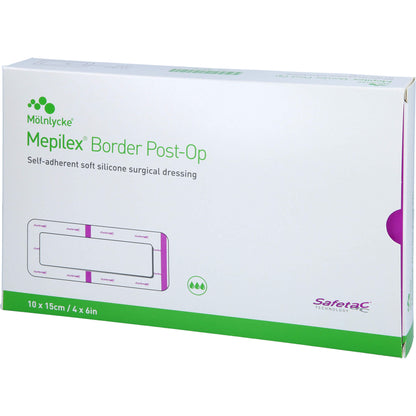 MEPILEX Border Post-OP Verband haftend 10x15 cm 10 St