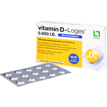 VITAMIN D-LOGES 5.600 I.E. Wo.Depot Kautabl.Fam.Pa 60 St